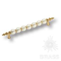 2095-61-160-PEARL Ручка скоба, матовое золото/перламутровый 160 мм