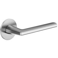 Дверная ручка DND handles Luce P ZCS 40 — на круглой тонкой розетке, хром матовый