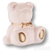 Т1P Teddy Ручка кнопка Мишка, пудра/золото