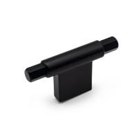 Ручка кнопка PRISMA, 0604078ZM2, Т-образная, матовый черный, 78x41 мм, Viefe
