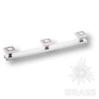 0471-005-3 Крючок трехрожковый с кристаллами Swarovski, глянцевый хром
