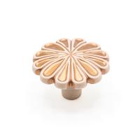 Ручка-кнопка WPO742.035.00W3, белая с медной патиной, Giusti