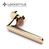 Ручки дверные LOCKSTYLE OVA ZR цвет GL глянцевое золото (PVD покрытие)
