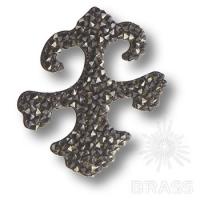 702810-001SSHA Swarovski elements Декоративная накладка Valentina, тёмно-серый