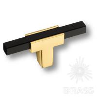 67-Gold-Matt Black Ручка кнопка, глянцевое золото/чёрный