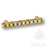 7162.0096.027 Ручка скоба с кристаллами Swarovski, матовое золото 96 мм
