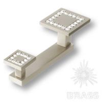 0471-006-2 Крючок двухрожковый с кристаллами Swarovski, никель