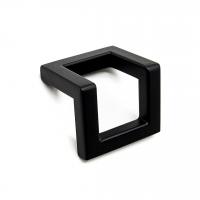 Ручка-кнопка Frame 11.4157.12, черный матовый лак, 32/40, Metakor