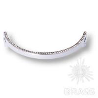 2574-005-160 Ручка скоба с кристаллами Swarovski, глянцевый хром 160 мм