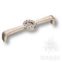 CENTER/160-AR Ручка скоба c кристаллами Swarovski, античное серебро 160 мм