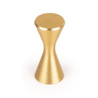 Ручка-кнопка DIABOLO, 0497014L291, брашированная латунь, 14*31 мм, Viefe