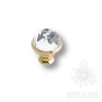 0Z5742.B00.00 Ручка кнопка с кристаллом Swarovski эксклюзивная коллекция, глянцевое золото