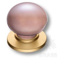 3005-61-PINK PEARL Ручка кнопка, матовое золото/розовый