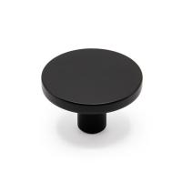 Ручка-кнопка COMO BIG, 0168041ZM2, матовый черный, D41 мм, Viefe