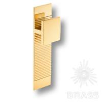 4252.032.145 Gold FLOW SIGMA Ручка кнопка на подложке модерн, глянцевое золото 32 мм