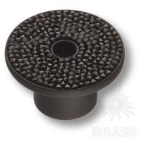 STONE16/N-SW/N Ручка кнопка c кристаллами Swarovski, чёрный 16 мм