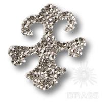 702810-001CAL Swarovski elements Декоративная накладка Valentina, серебро
