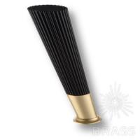 3510 0160 Matt Black/Gold Varak Опора мебельная SUIT, чёрный/матовое золото 160 мм