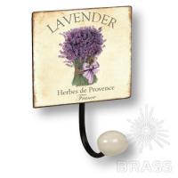 9064N03 Крючок декоративный LA PROVENCE, металл/фарфор