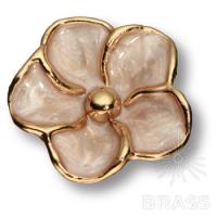 SMALL PAPATYA-61-KREM PEARL Ручка кнопка, матовое золото