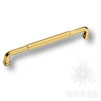 552-192-Gold Ручка скоба, глянцевое золото 192 мм
