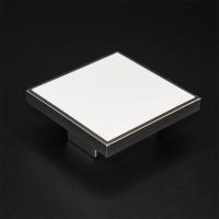 Ручка-кнопка 0405CLVE/BI, 32мм, хром/белый, Polyplast