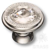25.319.25.SWA.07 Ручка кнопка с кристаллом Swarovski, глянцевый хром