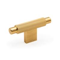 Ручка кнопка ARPA, 0583070L291, Т-образная, брашированная латунь, 70x35 мм, Viefe