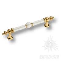 2231-69-128-PEARL Ручка скоба современная классика, глянцевое золото 128 мм