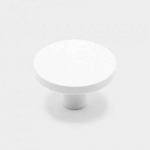 Ручка-кнопка COMO BIG, 0168041ZM1, матовый белый, D41 мм, Viefe