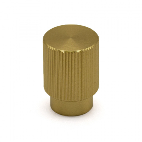 Ручка кнопка ARPA, 0583022L291, брашированная латунь, d22 мм, Viefe