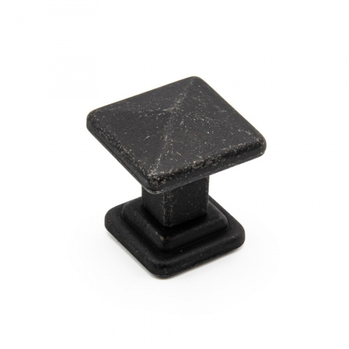 Ручка-кнопка Tower Square 19.4100.53 чугун 35х35, Metakor