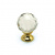 Ручка-кнопка Crystal 22012.00.44S стекло (гранка), золото, D30, Metakor Ручка-кнопка Crystal 22012.00.44S стекло (гранка), золото, D30, Metakor