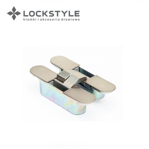 Петля скрытая 3D LOCKSTYLE, модель ECLIPSE 3.0 комплект MATT NICKEL (матовый никель)