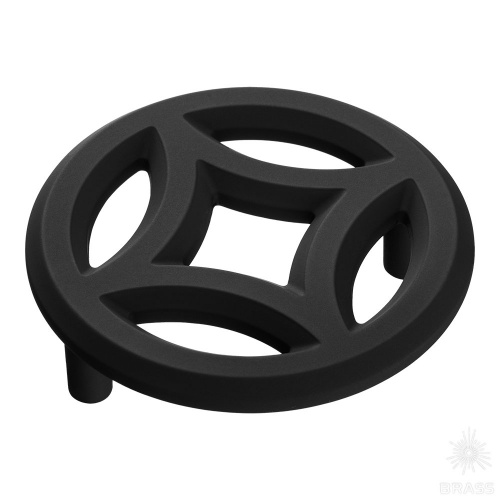 1283 064PC24 Ручка кнопка, чёрный 64 мм
