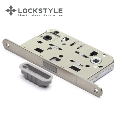 Механизм дверной врезной магнитный LOCKSTYLE М411B стандарт AGB комплект с ответной планкой NBM (матовый никель)