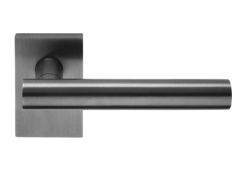 Дверная ручка DND handles BN10/R PGS BLEND — на квадратной розетке, графит сатинированный