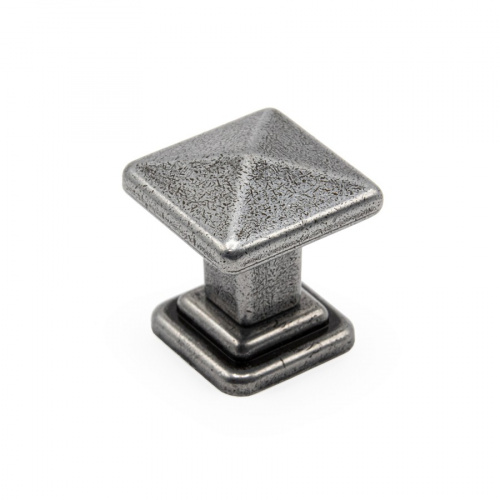 Ручка-кнопка Tower Square 19.4100.58 глянцевое олово 35х35, Metakor