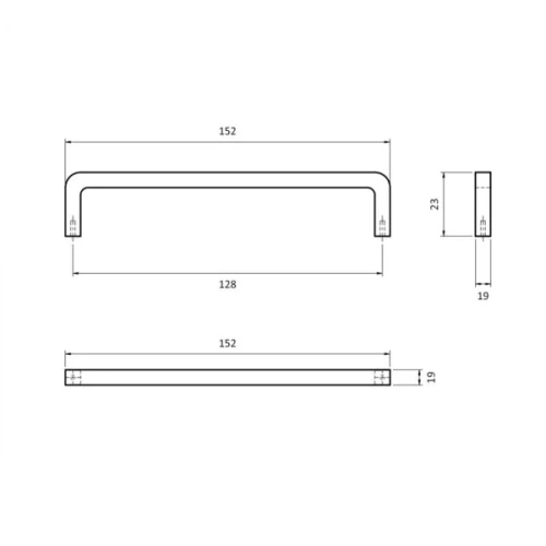 Ручка UR15-128-G5, Maritimo, патинированная бронза, 128мм, Gamet