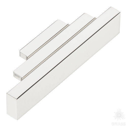 9429 0096 PN Ручка накладная, глянцевый никель 96 мм
